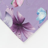 MIDNIGHT BLOOM & BUTTERFLIS FLEECEDECKE (Ecke)