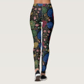 Midnight Bloom Druck Leggings (Rückseite)