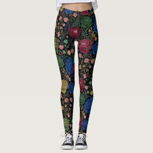 Midnight Bloom Druck Leggings