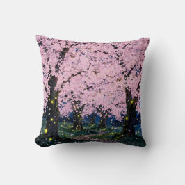 Midnight Bloom – Dunkle Florale Kunst-Wurfkissen Kissen