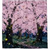 Midnight Bloom -  Duschvorhang (Vorderseite)