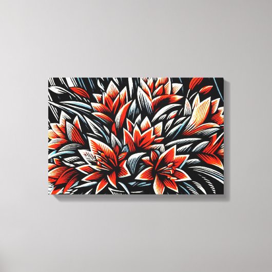 Midnight Bloom Leinwanddruck (Vorderseite)