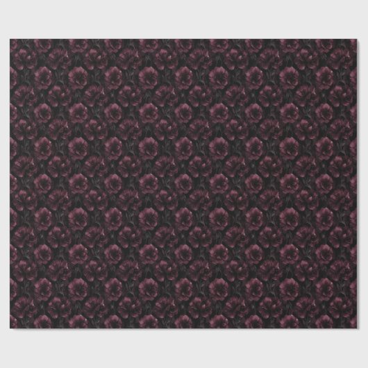 Midnight Bloom Muttertag Geschenkpapier (Flach)