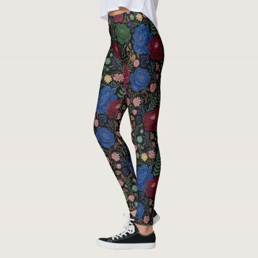 Midnight Bloom Print Leggings (Links)
