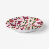 Midnight Bloom Schmetterling Floral Pappteller (Gewinkelt)