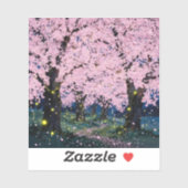 Midnight Bloom - Square Vinyl  Aufkleber (Blatt)