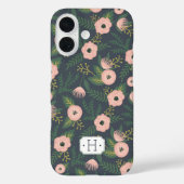 Midnight Blooms Monogram Case-Mate iPhone Hülle (Rückseite)
