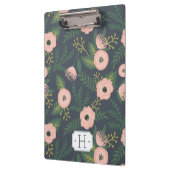 Midnight Blooms Monogram Klemmbrett (Links)