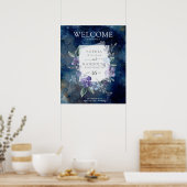 Midnight Blue Anemone, Poster (Küche)