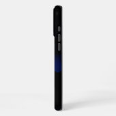 Midnight Blue Beast – Sportwagen Straßenfall iPhone Hülle (Linke Seite)