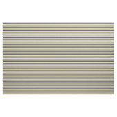 Midnight Blue, Beige und Dark Khaki Stripes Stoff (Fat Quarter (45,7 x 55,9 cm))
