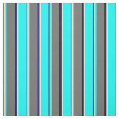 Midnight Blue, Bisque, Aqua, Dim Gray & Black Stoff (Muster)