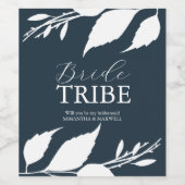 Midnight Blue Bridesmaid Vorschlag Label Weinetikett (Einzelnes Label)