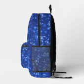 Midnight Blue Butterflies Bedruckter Rucksack (Rechts)