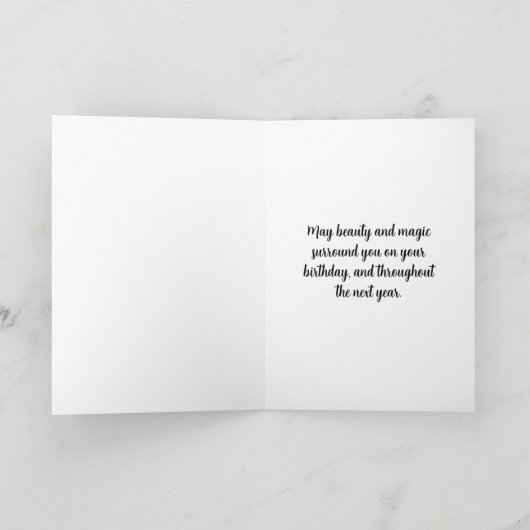 Midnight Blue Butterflies Birthday Karte (Innenseite)