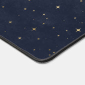 Midnight Blue Celestial Monogram Schreibtischunterlage (Ecke)
