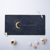Midnight Blue Celestial Monogram