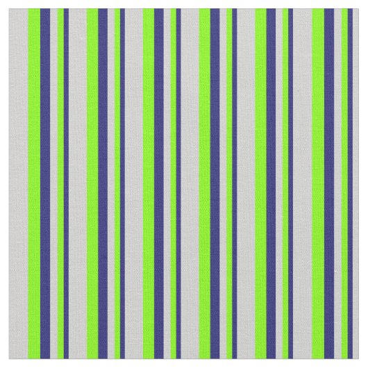 Midnight Blue, Chartreuse & Light Gray Colored Stoff (Nahaufnahme)