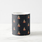 Midnight Blue Christmas Tree - Nachtdesign Kaffeetasse (Mittel)