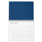Midnight Blue Custom Binder - Elegant & Versatile Kalender (Jan 2027)