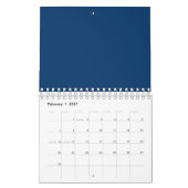 Midnight Blue Custom Binder - Elegant & Versatile Kalender (Feb 2027)
