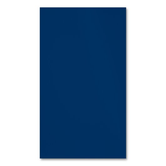 Midnight Blue Custom Business Card Magnet (Vorderseite Vertikal)