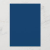 Midnight Blue Custom Enclosure Card Begleitkarte (Rückseite)
