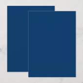 Midnight Blue Custom Enclosure Card Begleitkarte (Vorne/Hinten)