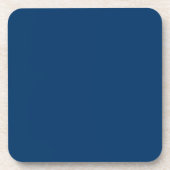 Midnight Blue Custom Hard Plastic Untersetzer (Vorderseite)