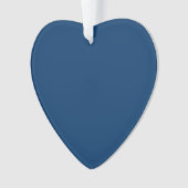 Midnight Blue Custom Heart Ornament (Vorderseite)