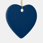 Midnight Blue Custom Heart Ornament (Rechts)