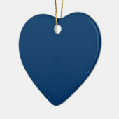 Midnight Blue Custom Heart Ornament (Links)