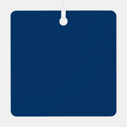 Midnight Blue Custom Ornament - Bulk Orders Aus Metall (Vorderseite)