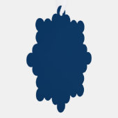 Midnight Blue Custom Paper Ornament Karte (Rechts)