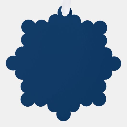 Midnight Blue Custom Paper Ornament Karte (Vorderseite)