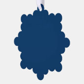 Midnight Blue Custom Paper Ornament Karte (Linke Ecke)