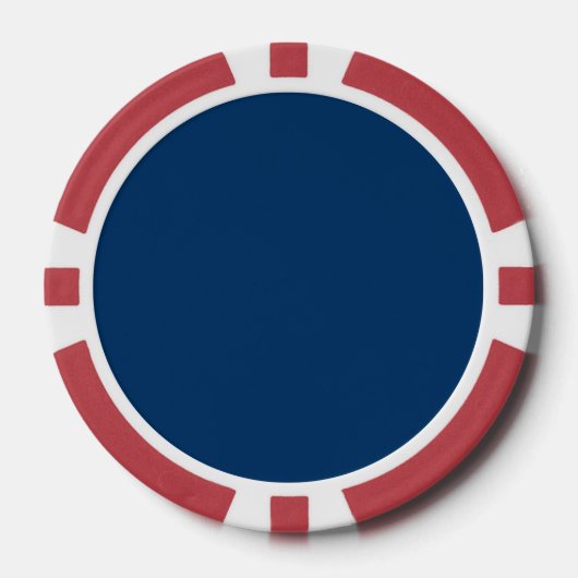 Midnight Blue Custom Poker Chip (Vorderseite)