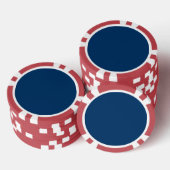 Midnight Blue Custom Poker Chip (Stapel)