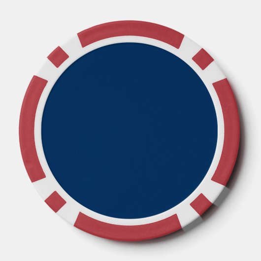 Midnight Blue Custom Poker Chip (Rückseite)