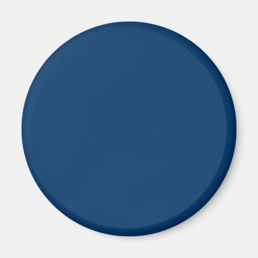 Midnight Blue Custom Round Magnet (Vorne)