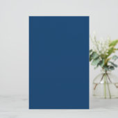 Midnight Blue Custom Stationery Briefpapier (Stehend Vorderseite)