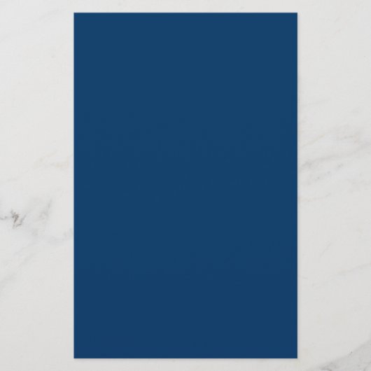 Midnight Blue Custom Stationery Briefpapier (Vorderseite)
