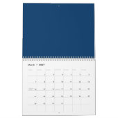 Midnight Blue Custom Wall Calendar - Bulk Orders Kalender (Mär 2027)