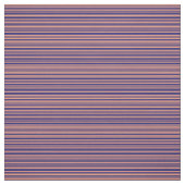 Midnight Blue & Dark Lachs Pattern Stoff (Muster)