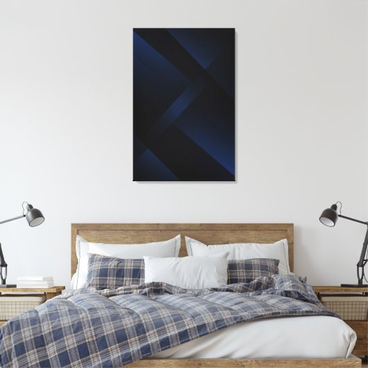 Midnight Blue Depth Leinwanddruck (Insitu (Schlafzimmer))