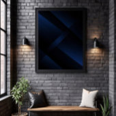 Midnight Blue Depth Poster