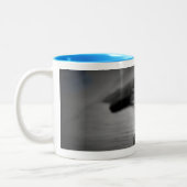 Midnight Blue Eyes — Schwarze Katze Kaffeetasse (Links)