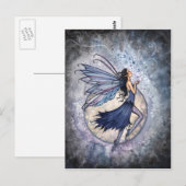 Midnight Blue Fairy Postcard von Molly Harrison Postkarte (Vorne/Hinten)