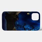 Midnight Blue Fantasy Chat Case-Mate iPhone Hülle (Rückseite (Horizontal))