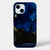 Midnight Blue Fantasy Chat Case-Mate iPhone Hülle (Rückseite)